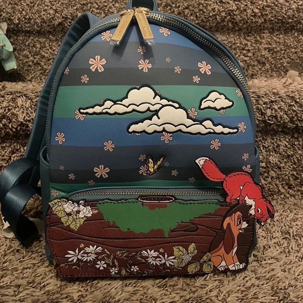 Disney Danielle Nicole Fox and the Hound Mini Backpack Tod Copper NWT Teal